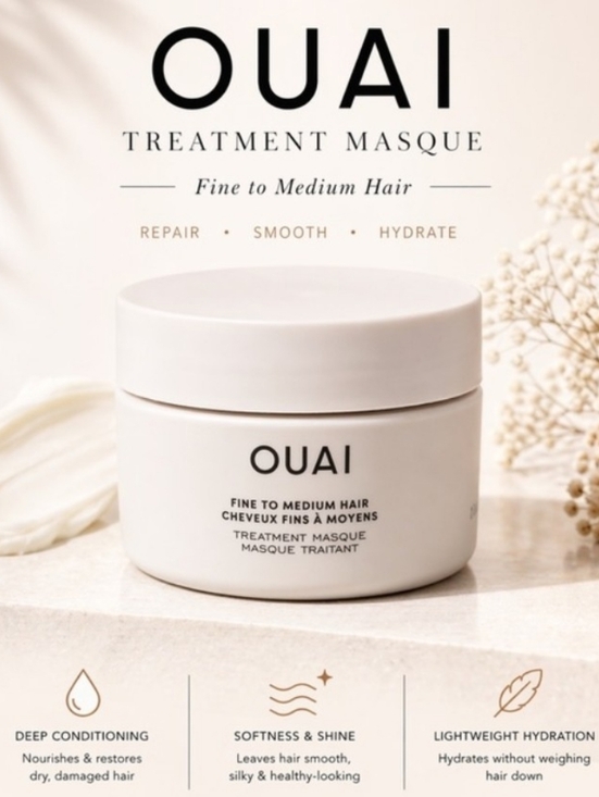 OUAI Other - OUAI Treatment Masque for Fine- Medium Hair 1FL OZ 2 available READ DESTINATION